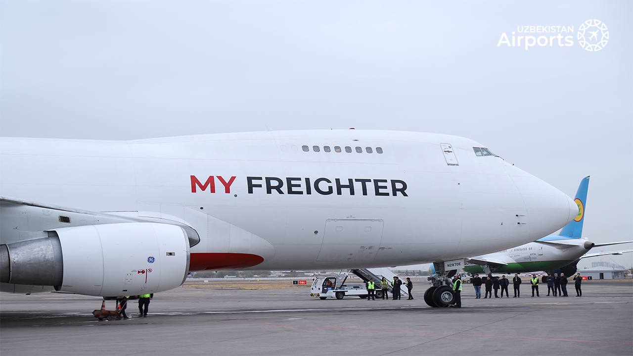 My Freighter юк авиакомпаниясининг биринчи самолёти Тошкент аэропортига қўнди