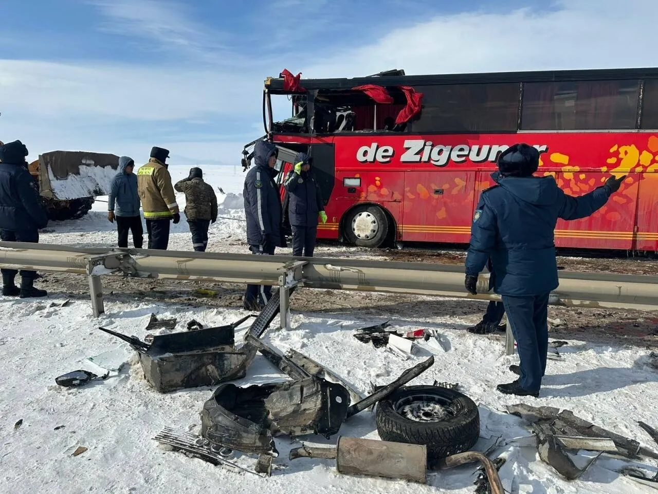 Jambil viloyatida 26 ta avtomobil ishtirokida yirik yoʻl-transport hodisasi sodir boʻldi