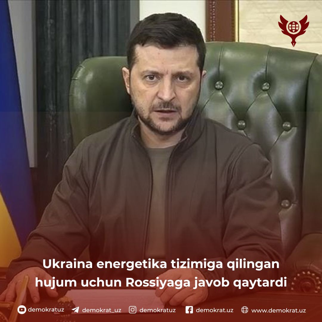 Ukraina energetika tizimiga qilingan hujum uchun Rossiyaga javob qaytardi