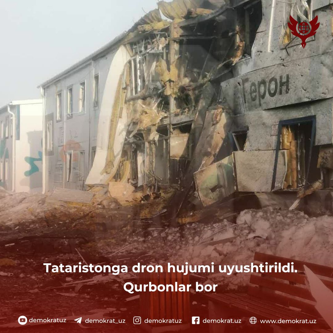 Tataristonga dron hujumi uyushtirildi. Qurbonlar bor