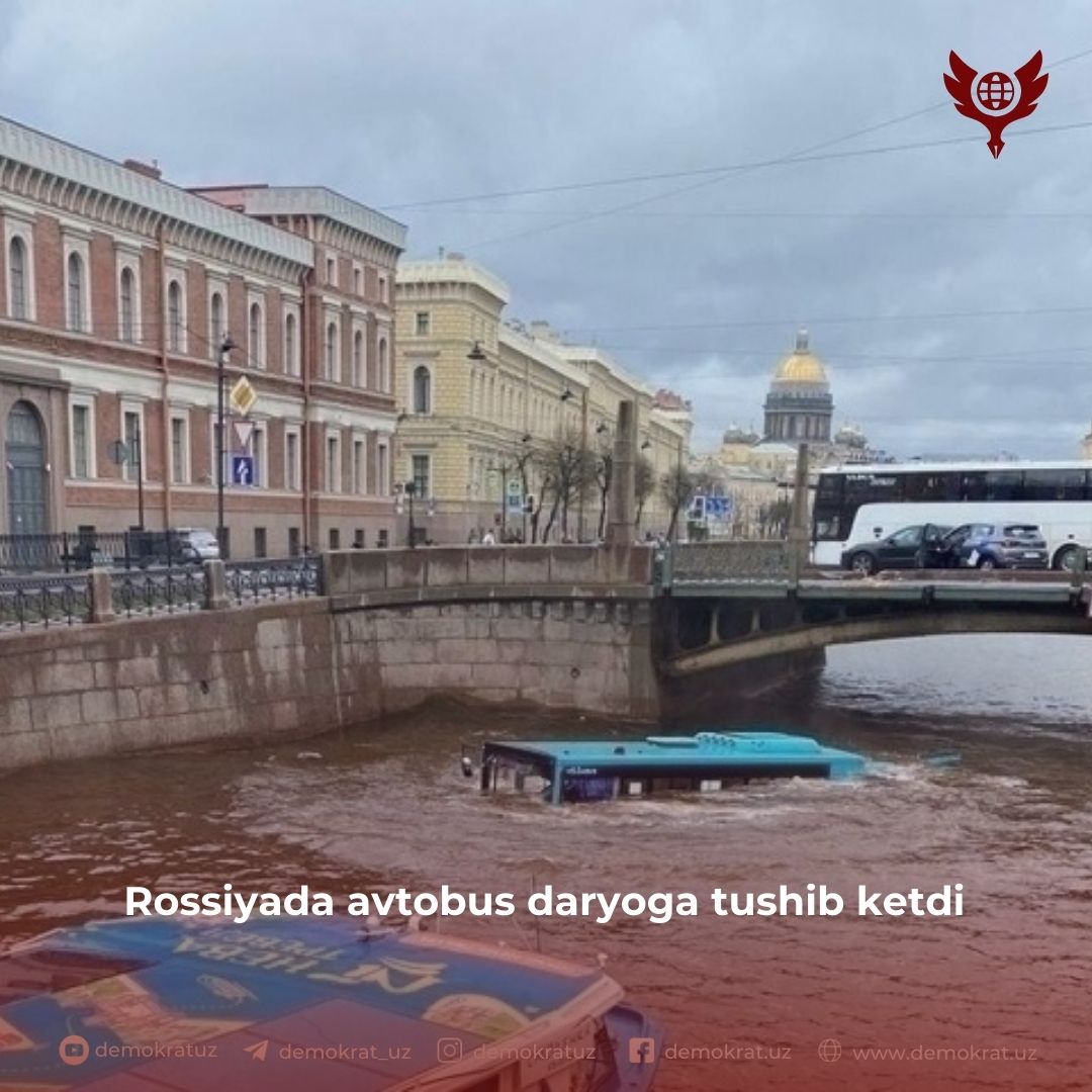 Rossiyada avtobus daryoga tushib ketdi