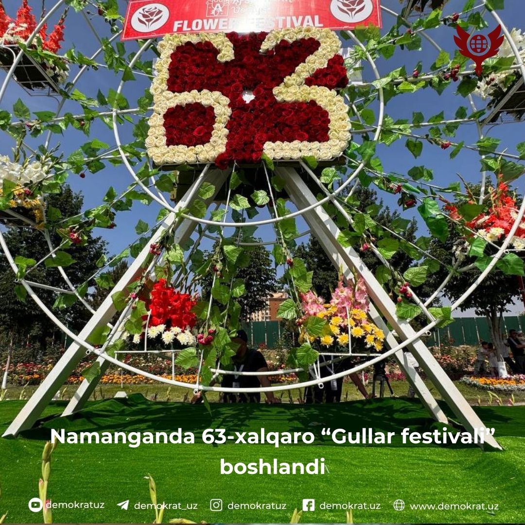 Namanganda 63-xalqaro “Gullar festivali” boshlandi