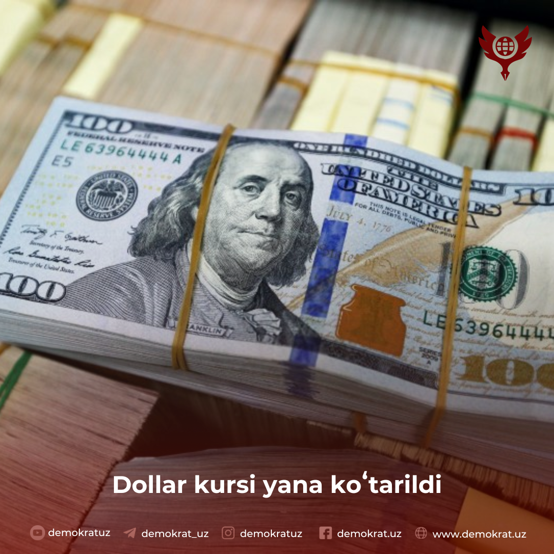 Dollar kursi yana koʻtarildi