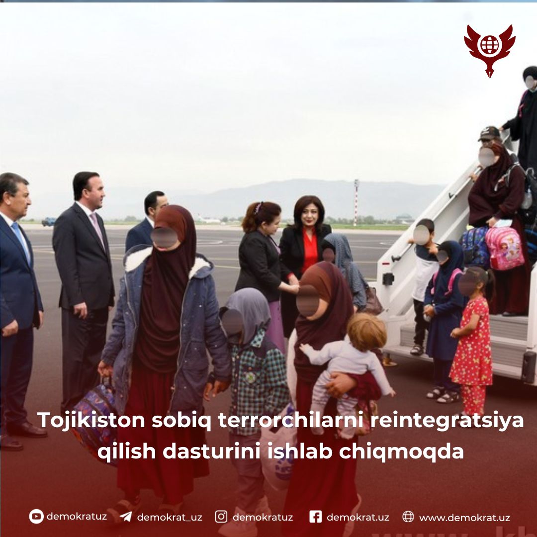 Tojikiston sobiq terrorchilarni reintegratsiya qilish dasturini ishlab chiqmoqda