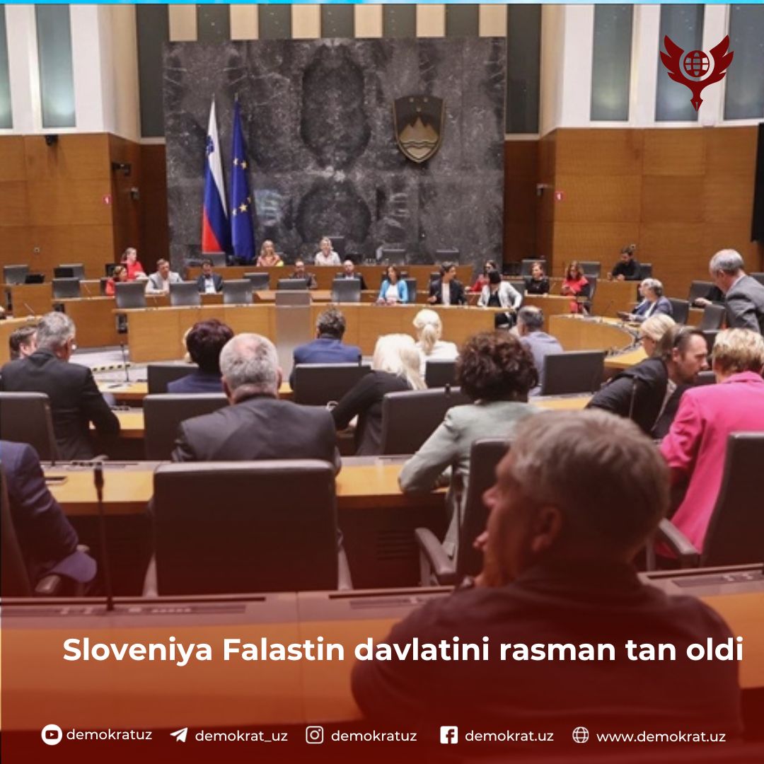 Sloveniya Falastin davlatini rasman tan oldi