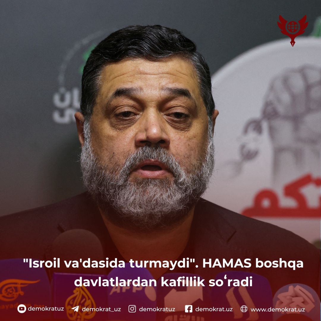 «Isroil va’dasida turmaydi». HAMAS boshqa davlatlardan kafillik soʻradi