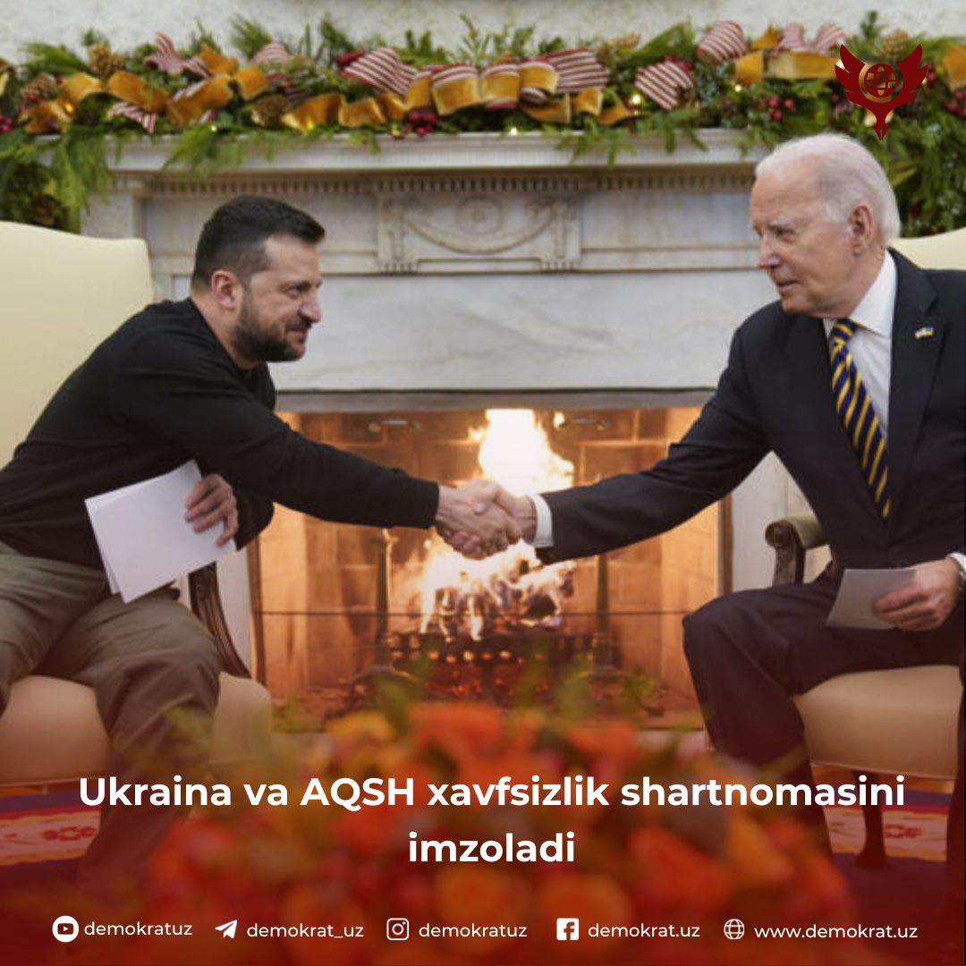 Ukraina va AQSH xavfsizlik shartnomasini imzoladi