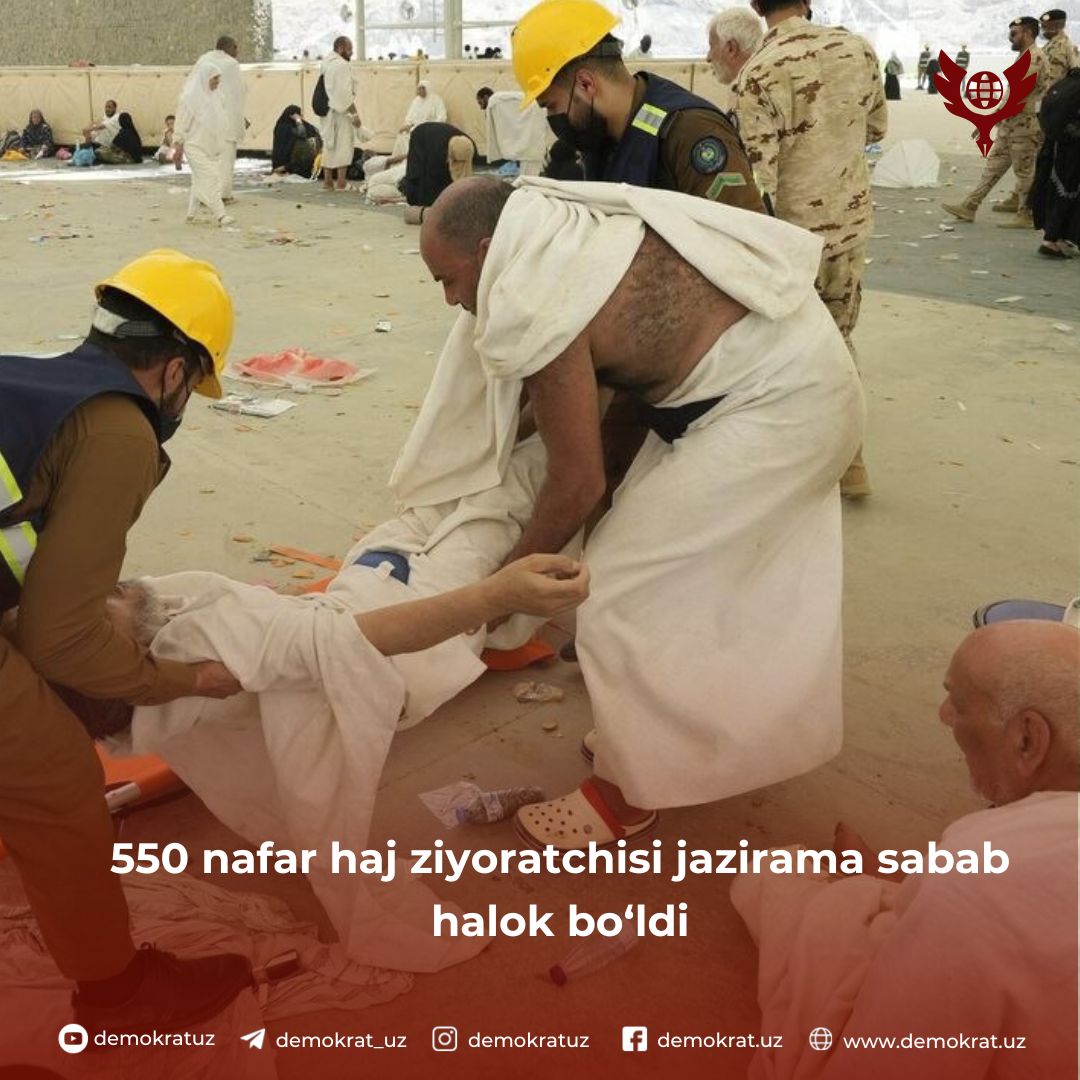 550 nafar haj ziyoratchisi jazirama sabab halok bo‘ldi