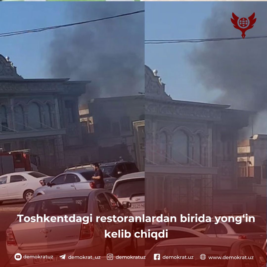 Toshkentdagi restoranlardan birida yong‘in kelib chiqdi