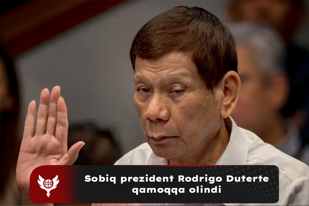 Sobiq prezident Rodrigo Duterte qamoqqa olindi