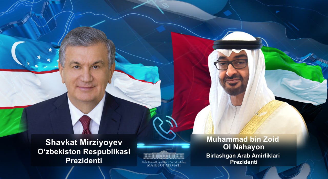 Shavkat Mirziyoyev BAA Prezidenti bilan telefon orqali muloqot qildi