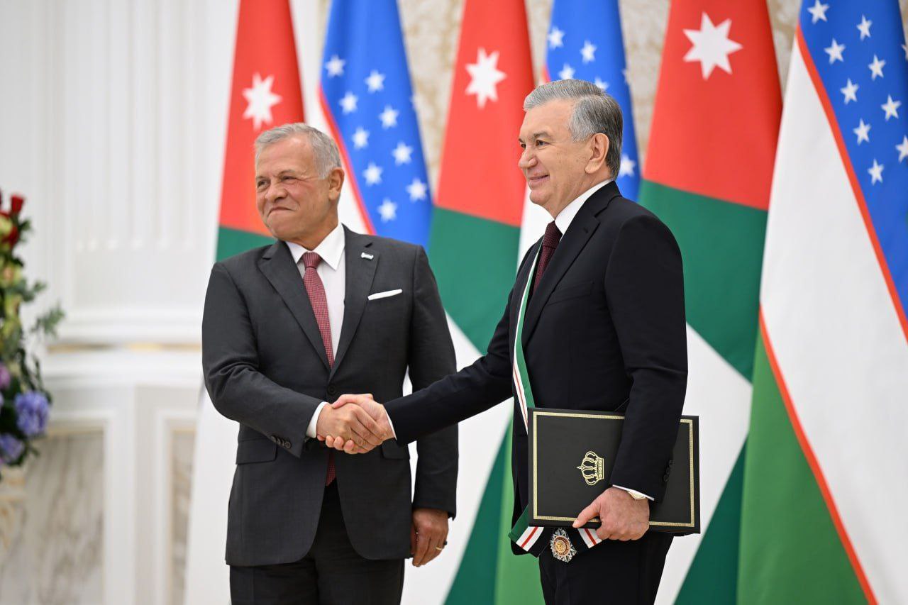 O‘zbekiston Prezidenti Iordaniyaning oliy nishoni – «An-Nahda» ordeni bilan mukofotlandi