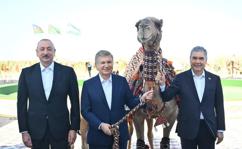 Turkmaniston yetakchisi O‘zbekiston prezidentiga tuya va bo‘taloq sovg‘a qildi