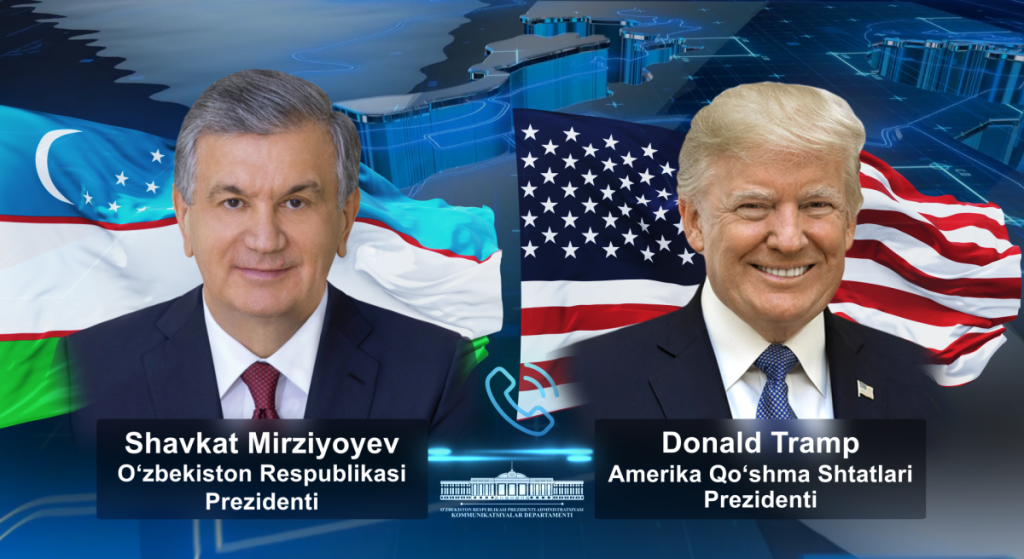 O‘zbekiston va AQSH yetakchilari telefon orqali muloqot qildilar