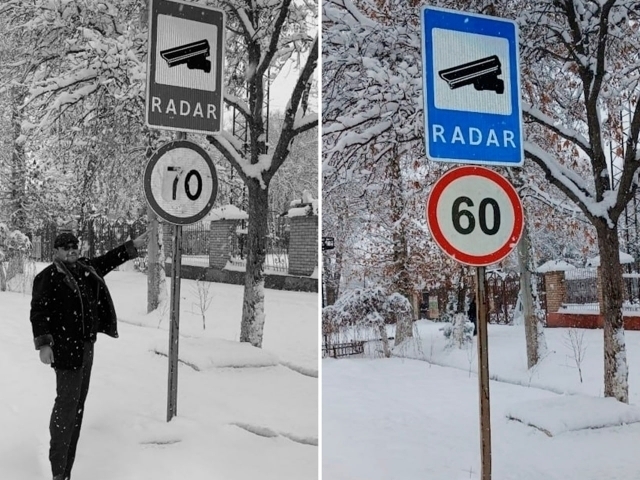 Angrenda tezlik belgisi noma’lum shaxslar tomonidan o‘zgartirib qo‘yildi